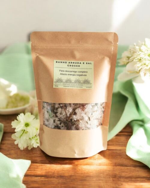 Banho de Arruda com Sal Grosso