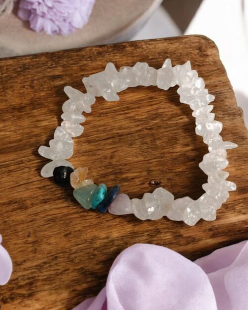 Pulseira Pedras 7 Chakras Cristal