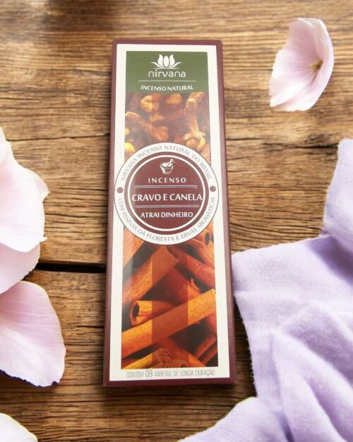 Incenso Natural Cravo e Canela