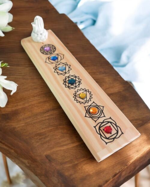 Incensário Madeira 7 Chakras