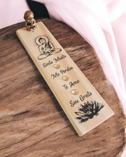 Incensário Madeira Sinto Buda